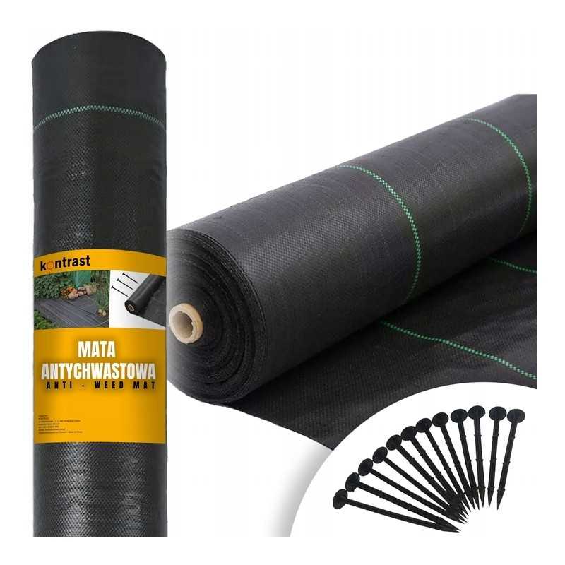 ⭐⭐Apsaugos nuo piktžolių kilimėlis, mulčiavimo agrotekstilė, agrotekstilė 1,1x50 m uv + inkarai⭐⭐