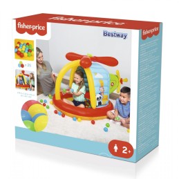 Fisher Price pripučiamas maniežas vaikams, helio irklavimo baseinas