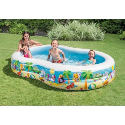Intex šeimos ovali baseino aikštė 262x160x46
