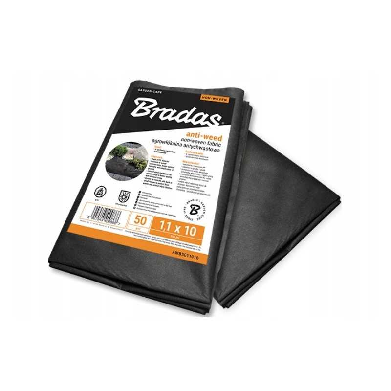 Agrotekstilė nuo piktžolių juoda 50g/m2 1,6 x 10m bradas 0912