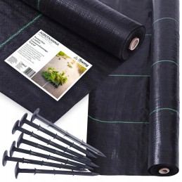 Slenkantis audinys 1 1x50m agro audinys juodas 70g m2