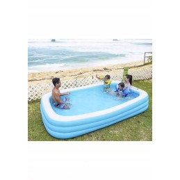 Didelis stačiakampis šeimos baseinas 305x183 saulės klubas