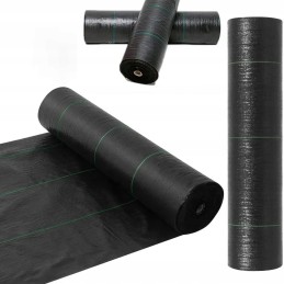 Agrotkanina agrotekstilė 1,6x50m nuo piktžolių juoda 90g UV 3% + 50x inkarai