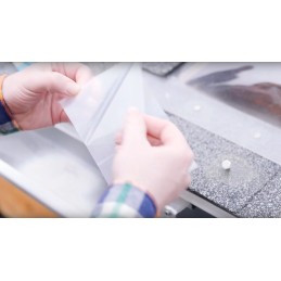 Bespalvė vandeniui atspari plati juosta baseinams