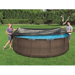 Uždangalas 549 cm rėmo baseinui, bestway 58039 baseino uždangalas