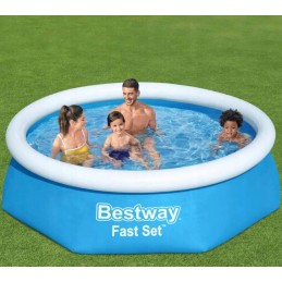 Bestway apvalus pripučiamas sodo baseinas, 183 cm, nemokamas pripučiamas kamuolys
