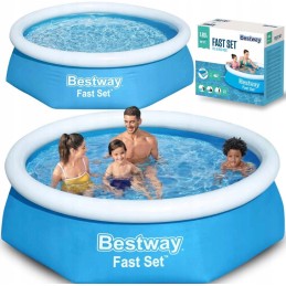 Bestway apvalus pripučiamas sodo baseinas, 183 cm, nemokamas pripučiamas kamuolys