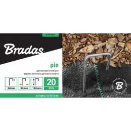 Bradas cinkuoto metalo kaištis 3x15cm 20vnt atsmgj1315/20b