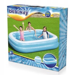Šeimos pripučiamas baseinas 262x175x51bestway 54006