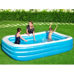? bestway pripučiamas šeimos baseinas 305x183 cm 3 žiedai + remontinis lopas?