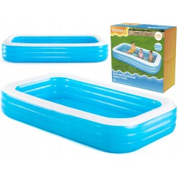? didelis šeimos pripučiamas baseinas sodui 305x183 cm + bestway remonto rinkinys?