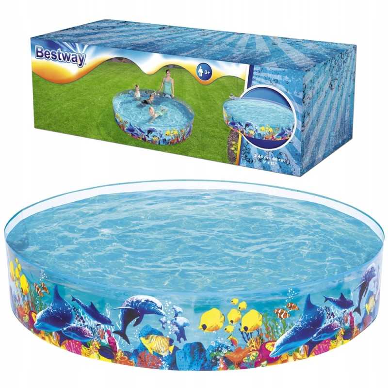 Bestway baseino vaikiškas baseinas vaikams 244x46cm 55031