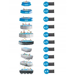 Saulės baseino vandens šildymo kilimėlis sodui