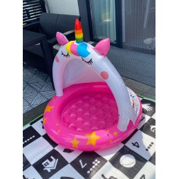 Pripučiamas baseinas vaikams, sodo irklavimo baseinas su stogu, Kotorozec, 102 cm, intex