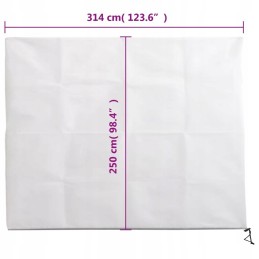 Žiemos apsauginis gaubtas augalams, apsauga nuo šalčio, 70g/m², 3,14x2,5m