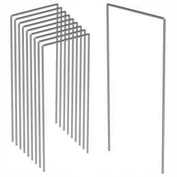 Plieninis kaištis "U tipas" agrotekstilei, metalo agrotekstilei - 12,5 x 25 cm