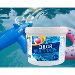 Gamix multi tabletės 3in1 chloras baseinui 200g 5 kg