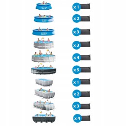 Saulės vandens šildymo plokštė 120 x 120 cm intex 28685 intex
