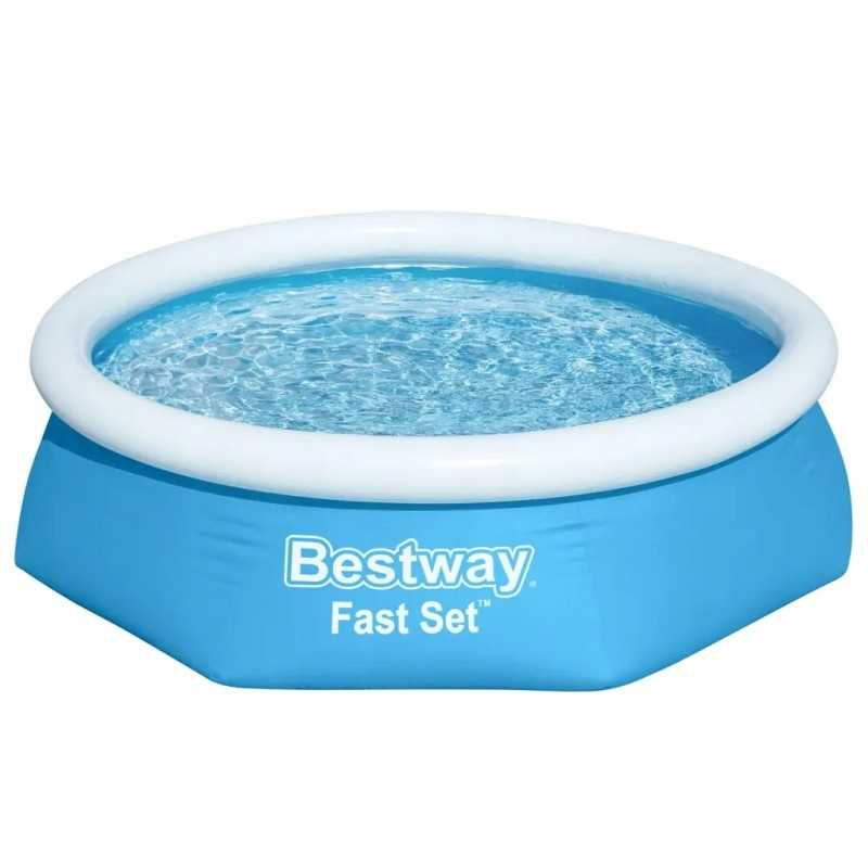Bestway pripučiamas baseinas, greitas 244 apvalus komplektas