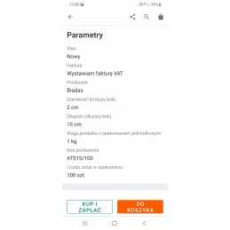 Tiesus kaištis agrotekstilei tvirtinti, 12 cm, 100 vnt.