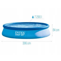 Išsiplečiantis sodo baseinas 396x84 intex 28143