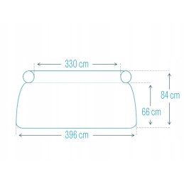 Išsiplečiantis sodo baseinas 396x84 intex 28143