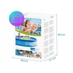 Išsiplečiantis sodo baseinas 396x84 intex 28143