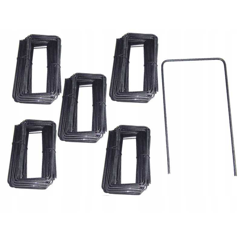 Plieniniai metaliniai kaiščiai agrotekstilei, agrotekstilei, kurmių tinkleliui ir kitiems tvirtinti - 500 vnt.