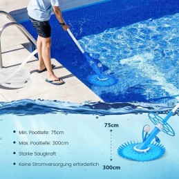 Automatinis baseino dulkių siurblys 64 x 47 x 35 cm