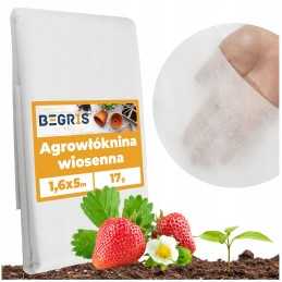 ☘️Agrotekstilės spyruoklinis kilimėlis 17g storio tvirtas atsiliekantis 5x1,6m balta danga☘️