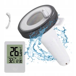 Plaukimo baseino termometras, belaidis, atsparus vandeniui, IP67