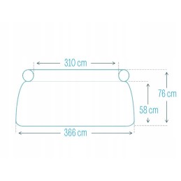Išplečiamas sodo baseinas 366x76 intex 28130 rinkinys 9in1 modelis 2024