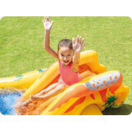 Sodo baseinas, vandens žaidimų aikštelė, čiuožykla, pilis