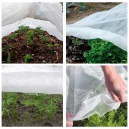 ☘️Agrotekstilės spyruoklinis kilimėlis 17g storio tvirtas atsiliekantis 5x1,6m balta danga☘️