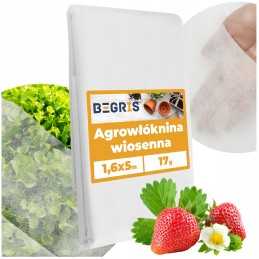 ☘️Agrotekstilės spyruoklinis kilimėlis 17g storio tvirtas atsiliekantis 5x1,6m balta danga☘️