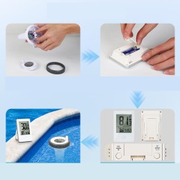 Skaitmeninis baseino termometras Skaitmeninis baseino termometras LCD ekranas IP67