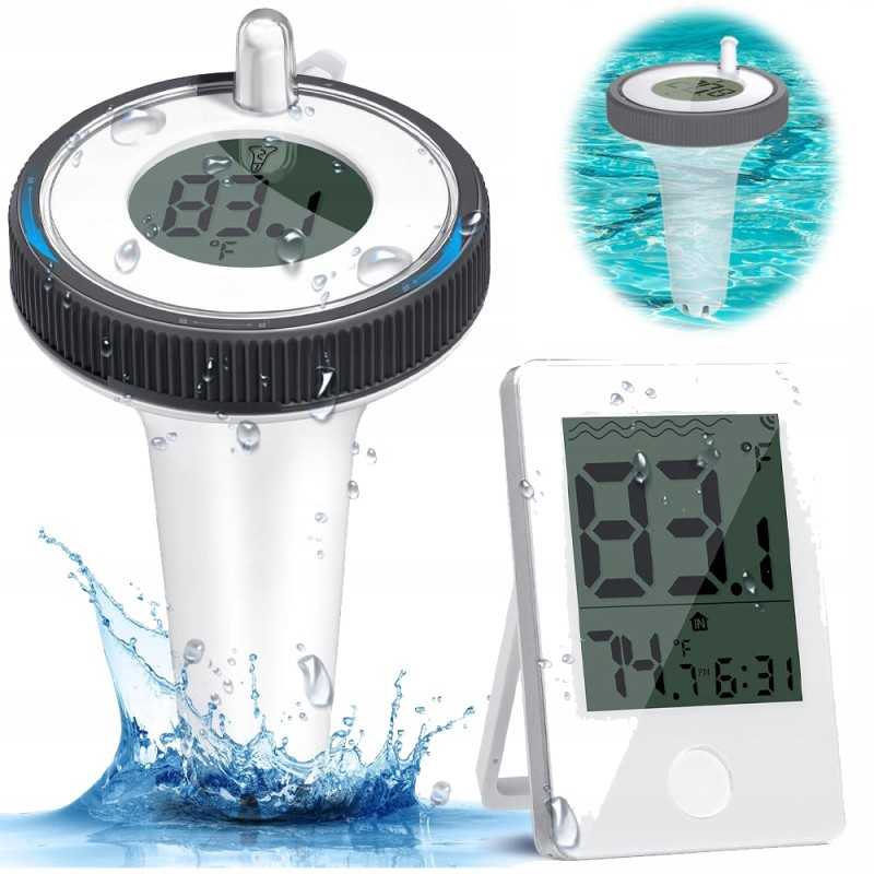 Belaidis baseino termometras vandeniui atsparioms vonioms