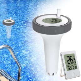 Belaidis baseino termometras, baseinas, vonia, vandeniui atsparus jutiklis