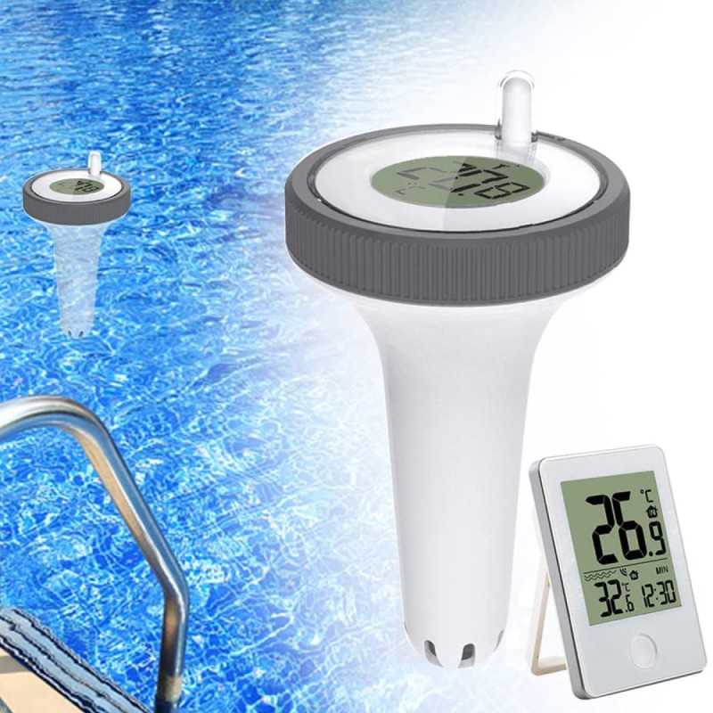 Belaidis baseino termometras, baseinas, vonia, vandeniui atsparus jutiklis