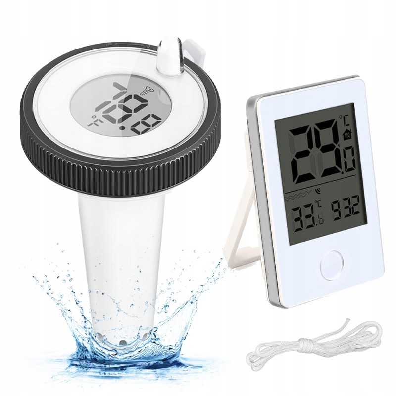 Plaukiojantis vandens termometras IP67 vidaus temperatūros monitorius baseinuose