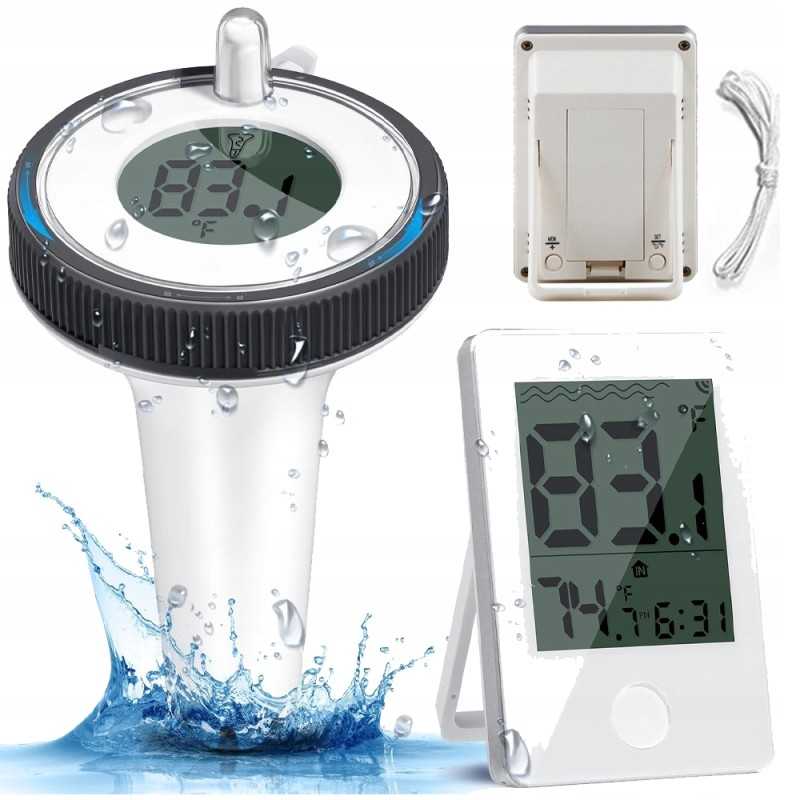Baseino termometro drėgmės monitoriaus plūduriuojantis skaitmeninis detektorius IP67