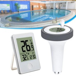 Skaitmeninė LCD orų stotis su baseino termometru, nuotolis 60m