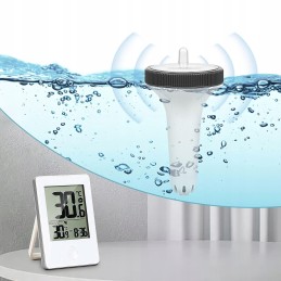 Plaukiojančio baseino termometro belaidžio drėgmės monitoriaus IP67 baterijos