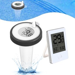 Plaukimo baseino termometras, vandens temperatūros matuoklis, IP67, atsparus vandeniui