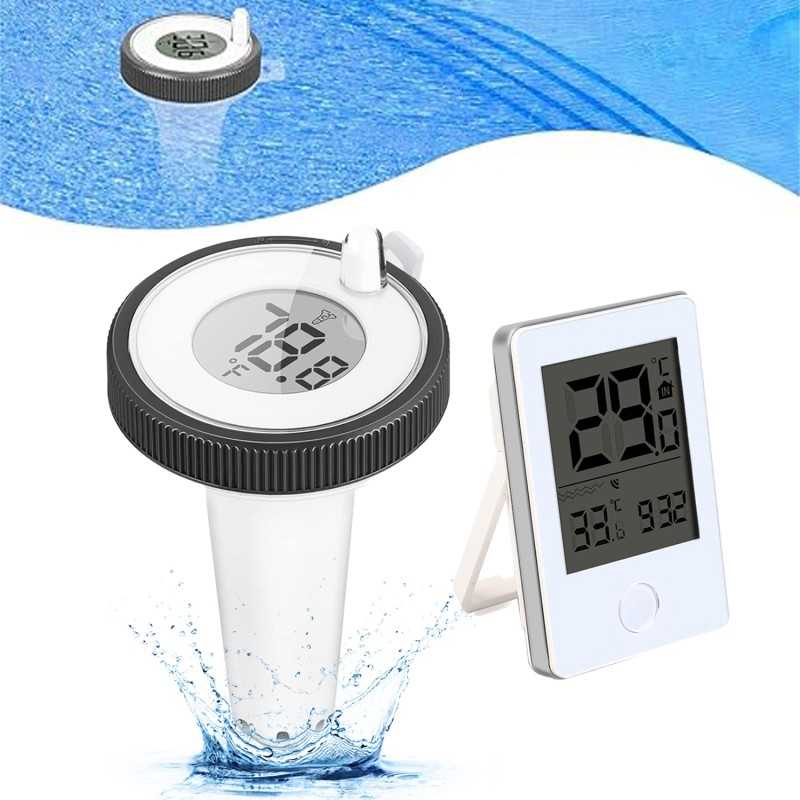 Plaukimo baseino termometras, vandens temperatūros matuoklis, IP67, atsparus vandeniui
