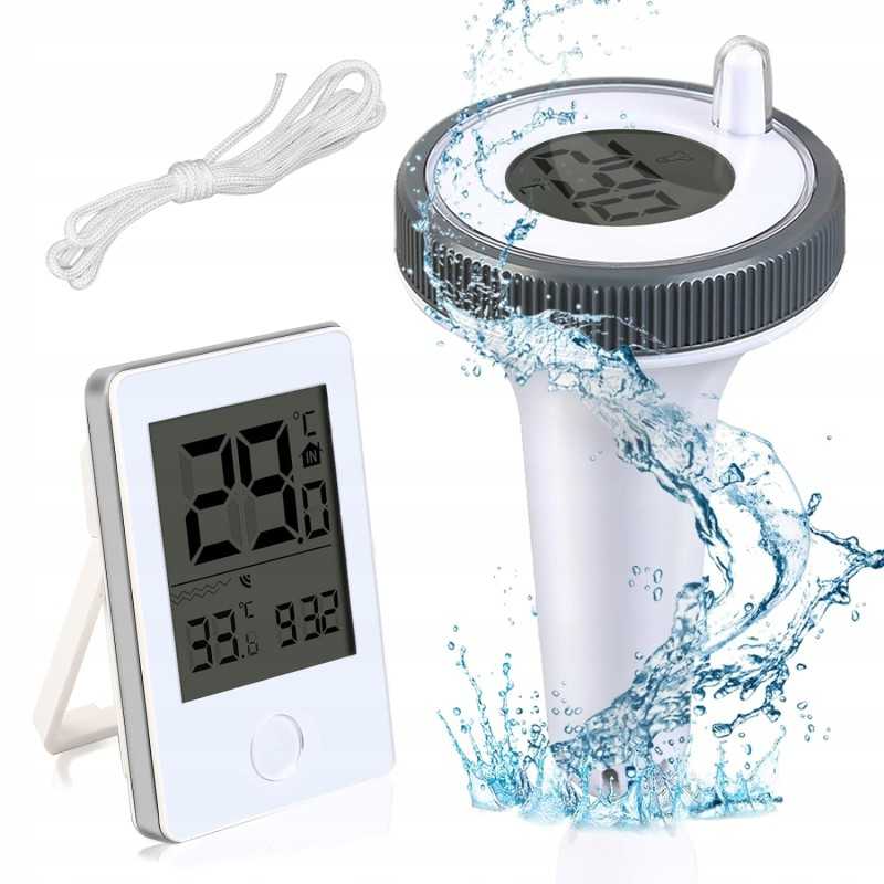 Plaukiojantis baseino termometras, vidaus temperatūros monitorius, IP67
