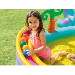 Pripučiamas baseinas vaikams vandens žaidimų aikštelė čiuožykla fontanas intex 57135