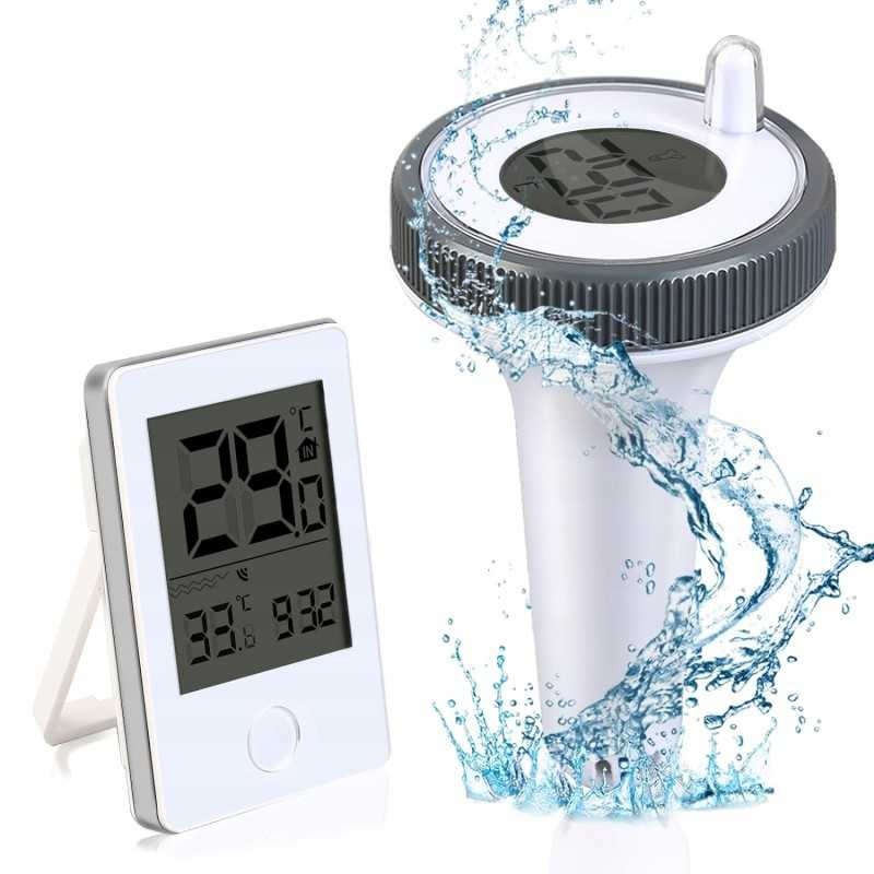 Baseino termometras belaidis skaitmeninis LCD ekranas IP67 atsparus vandeniui