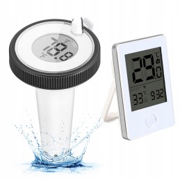 Belaidis IP67 skaitmeninis baseino termometras su LCD ekranu
