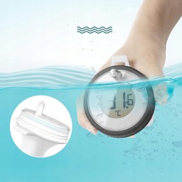 Baseino termometras, drėgmės monitorius, plūduriuojantis skaitmeninis detektorius